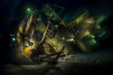 Deep Lights, light painting during night dive by Flavio Vitiello ()